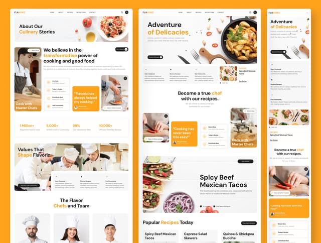 Flavoriz - Food Recipes Website