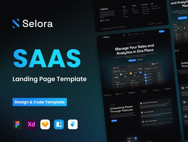 Selora - SAAS & Startup Landing Page