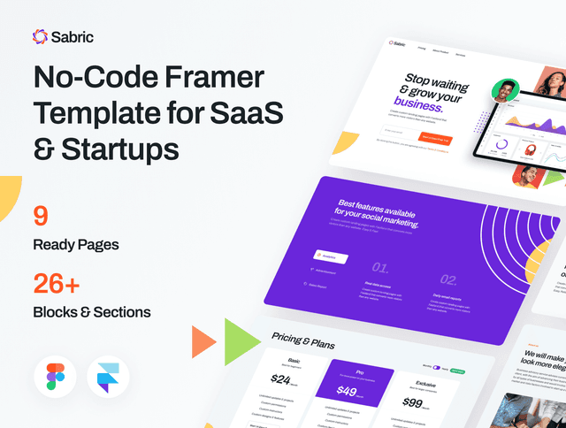 Sabric - Framer SaaS & Startup