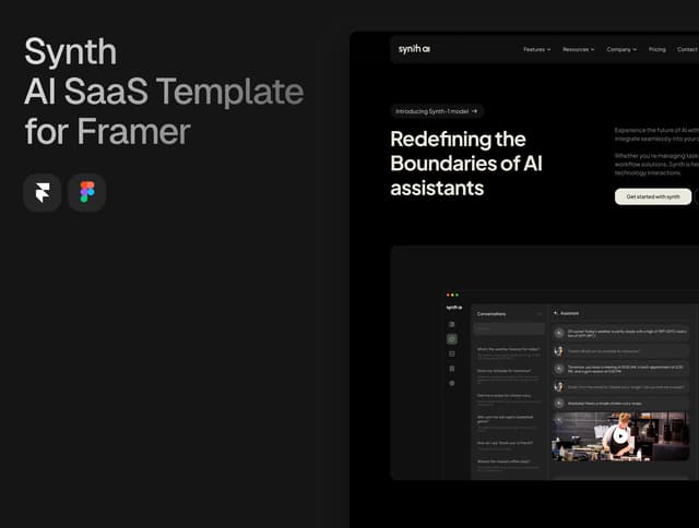 Synth - AI SaaS Template for