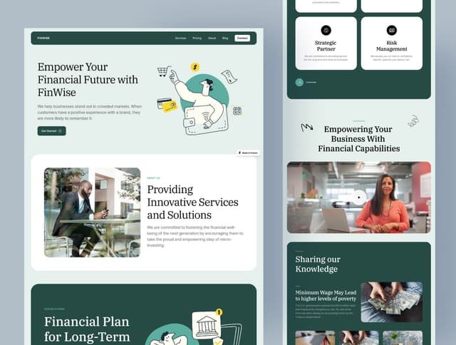 Finwise - Framer Template for Fintech