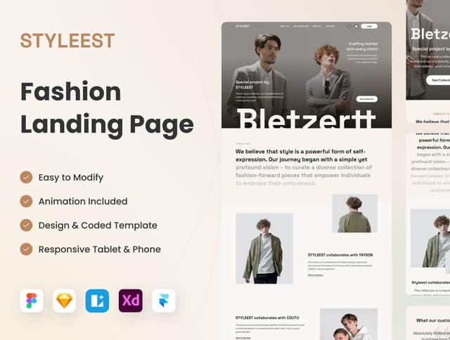 Styleest - Fashion Landing Page