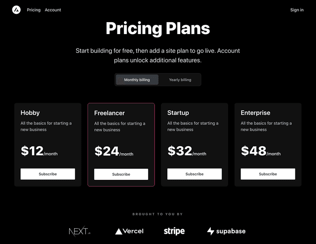 vercel/nextjs-subscription-payments