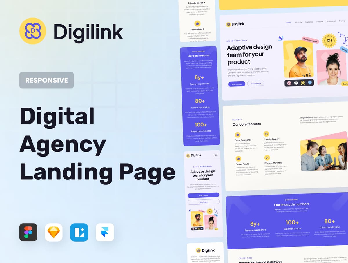 Digilink - Digital Agency Landing Page
