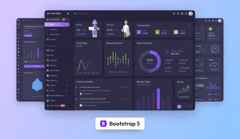 Materio Dashboard PRO – Bootstrap 5
