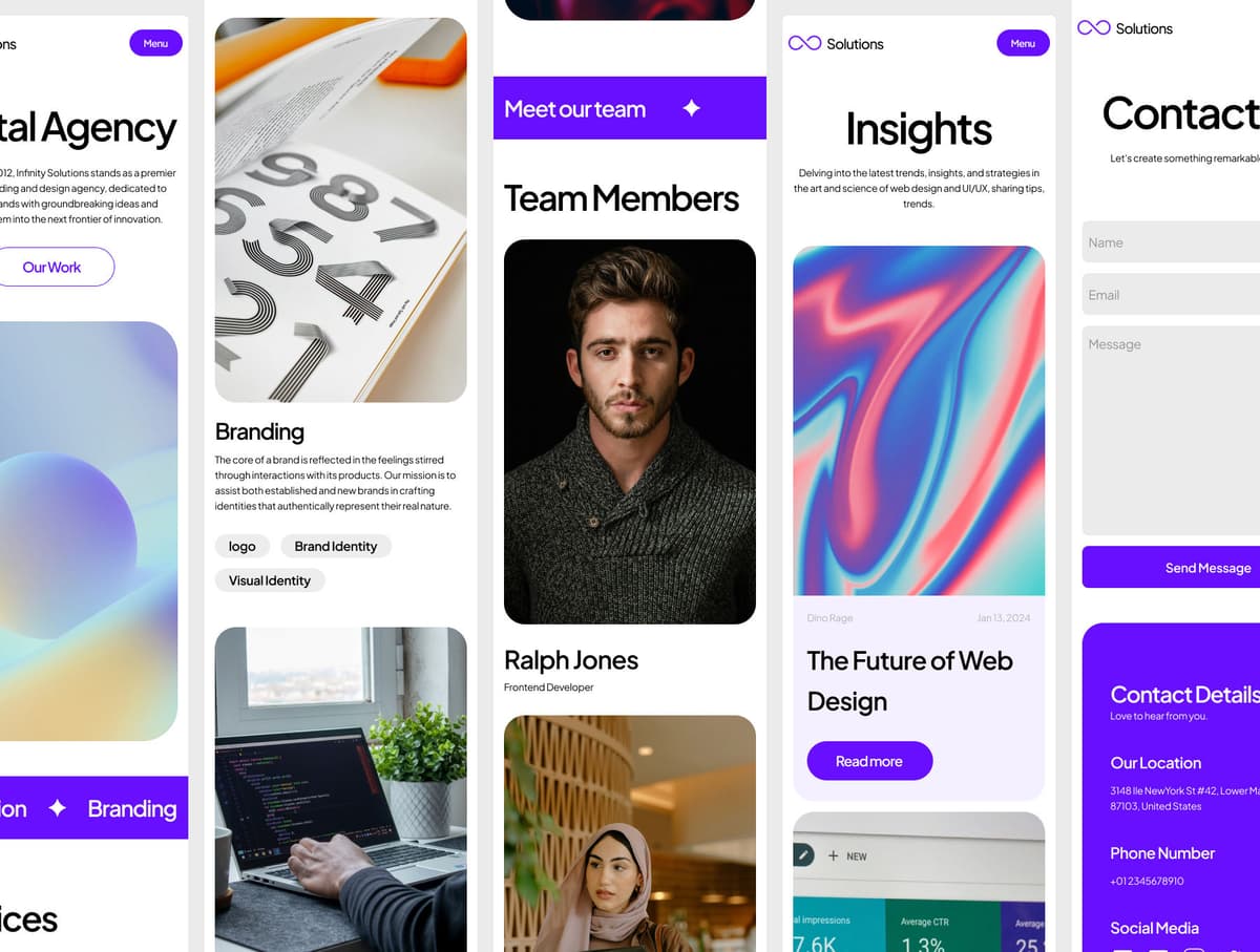 Infinity Digital agency - Framer Template for agencies