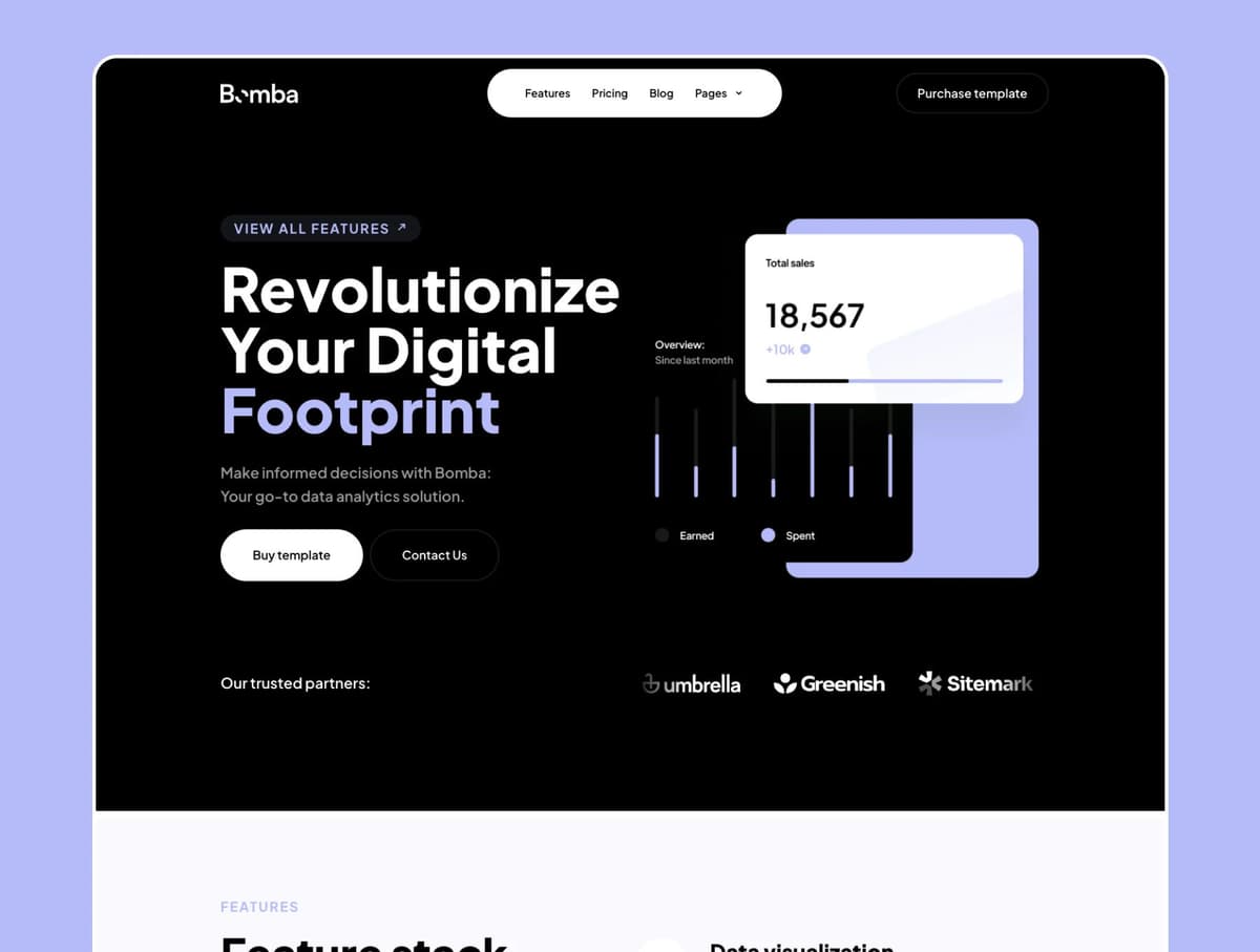 Bomba Framer template