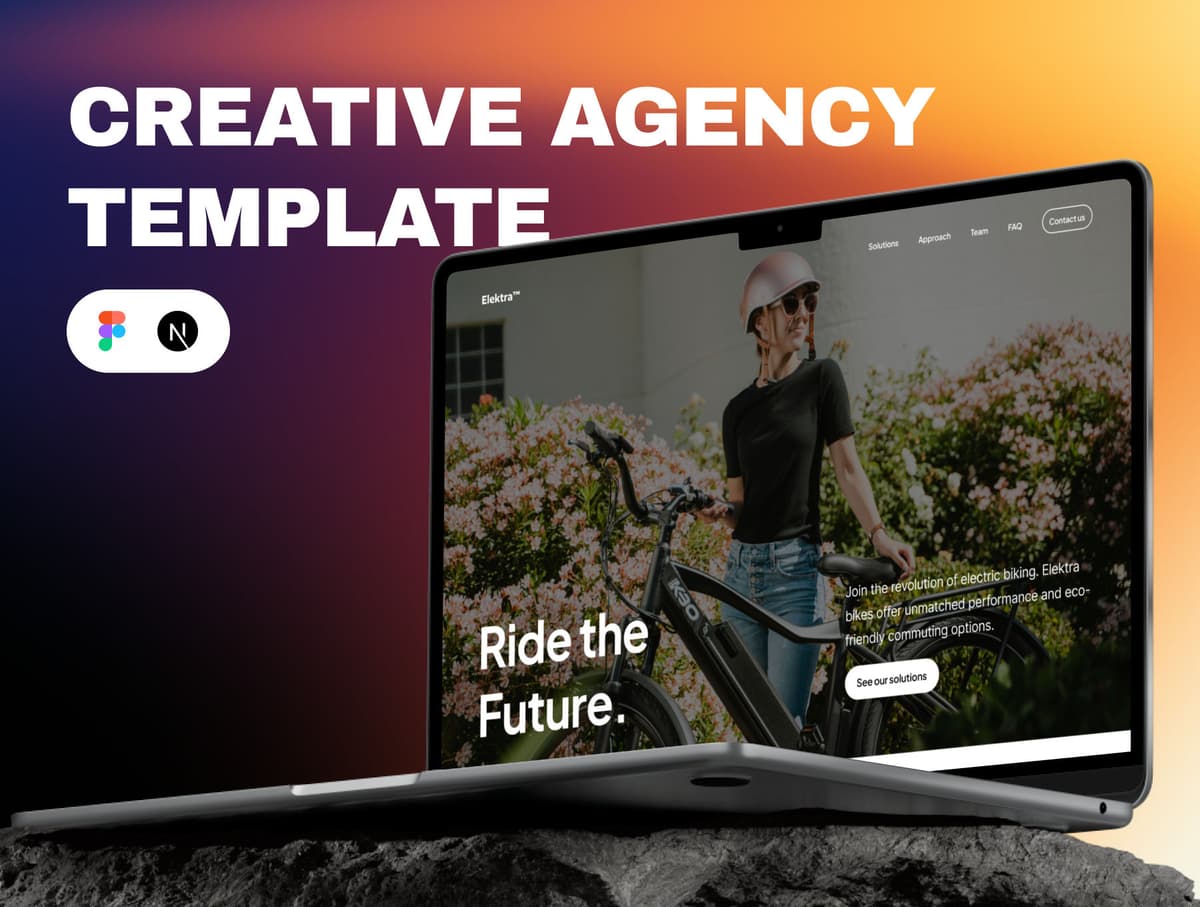 Elektra - E-bike landing template