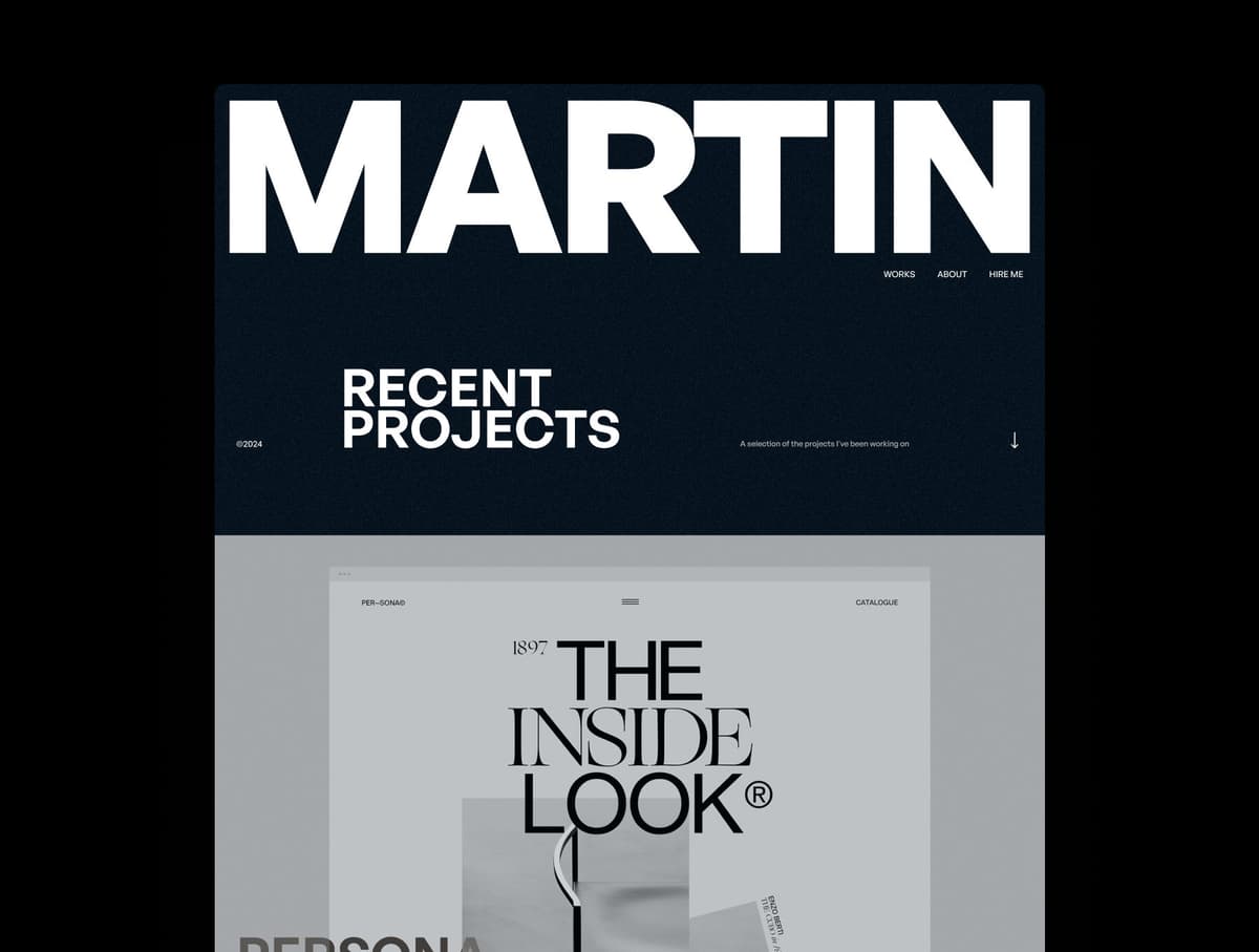 Martin Portfolio for Designer + Developer