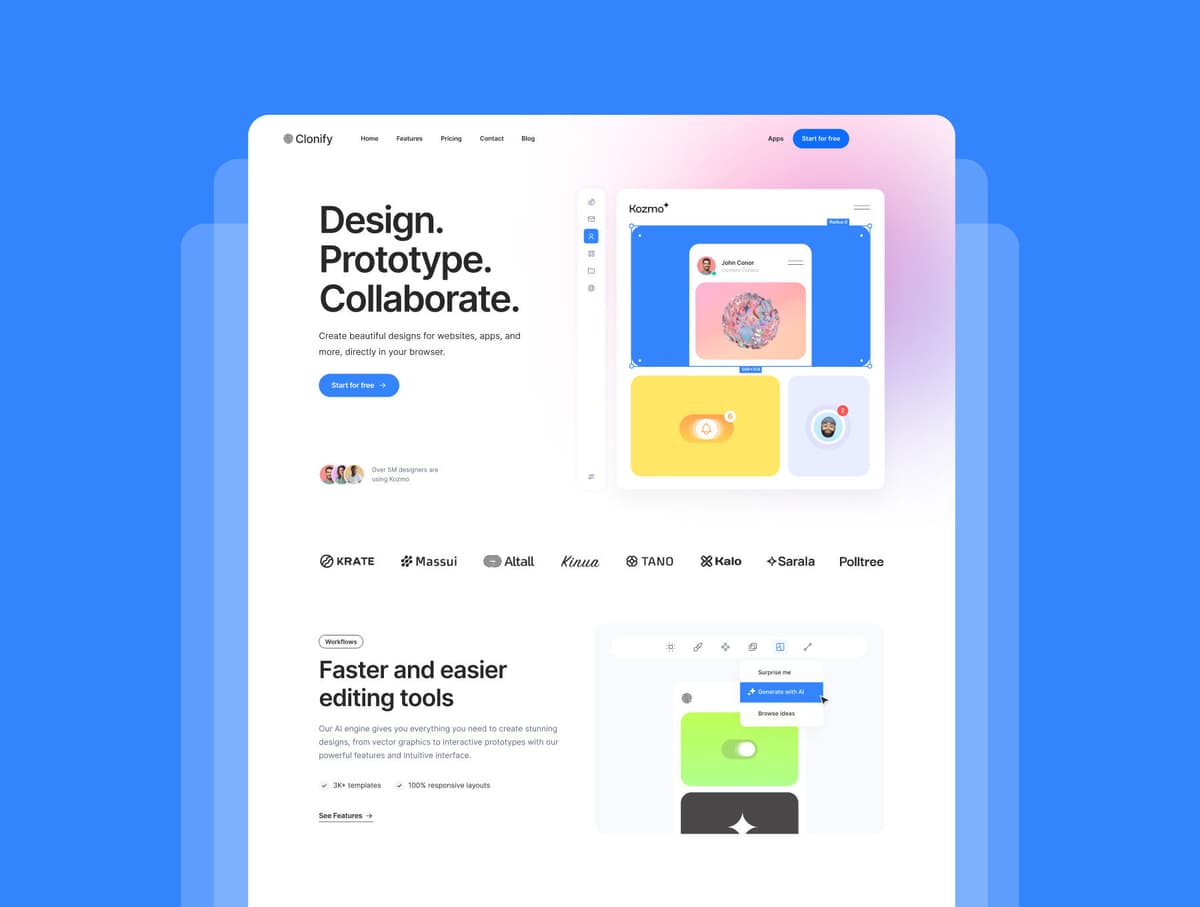 Kozmo - Framer SAAS Website