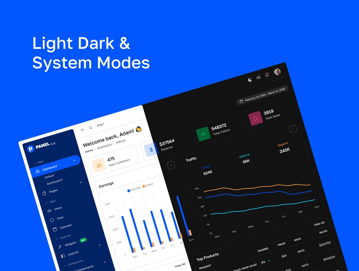 Panel - Admin Dashboard UI Kit