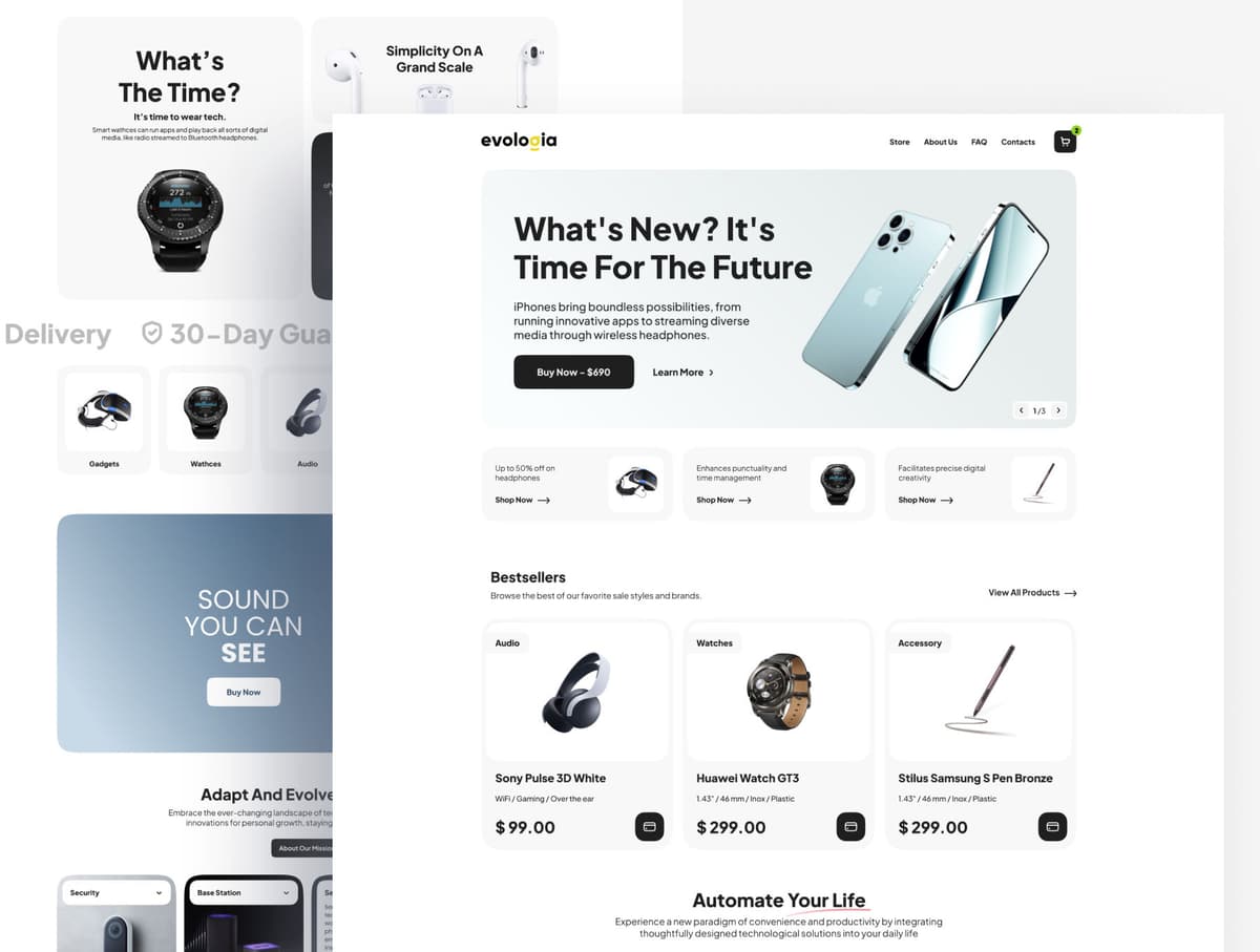 Evologia — E-commerce